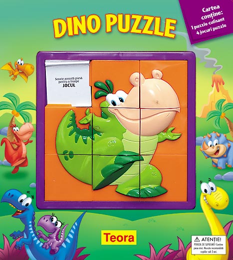 F.UZATA  - Dino Puzzle - pagini cartonate