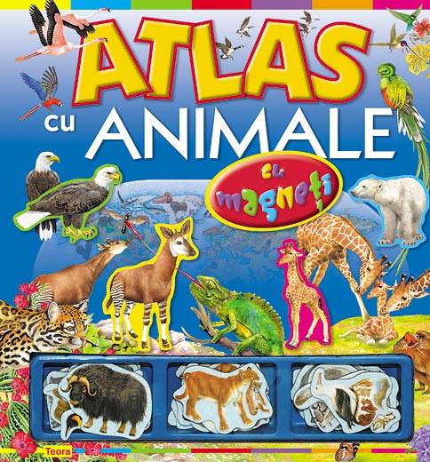 Atlas cu animale - cu magneti - pagini cartonate 2003 __