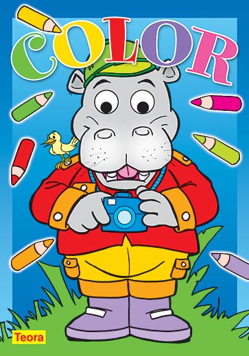 Carte de colorat - hipopotam 2002 __