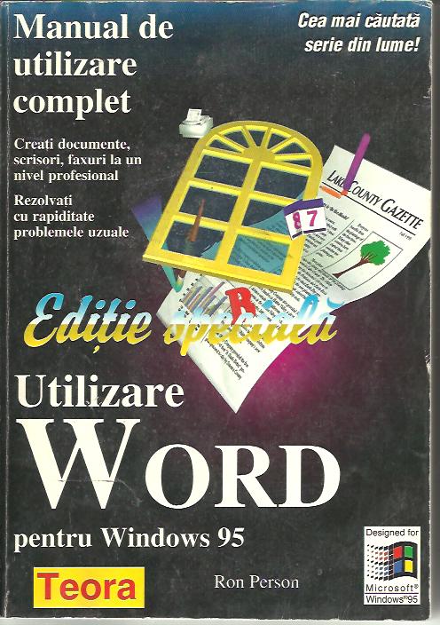UZATA Utilizare Word pentru Windows 95, editie speciala