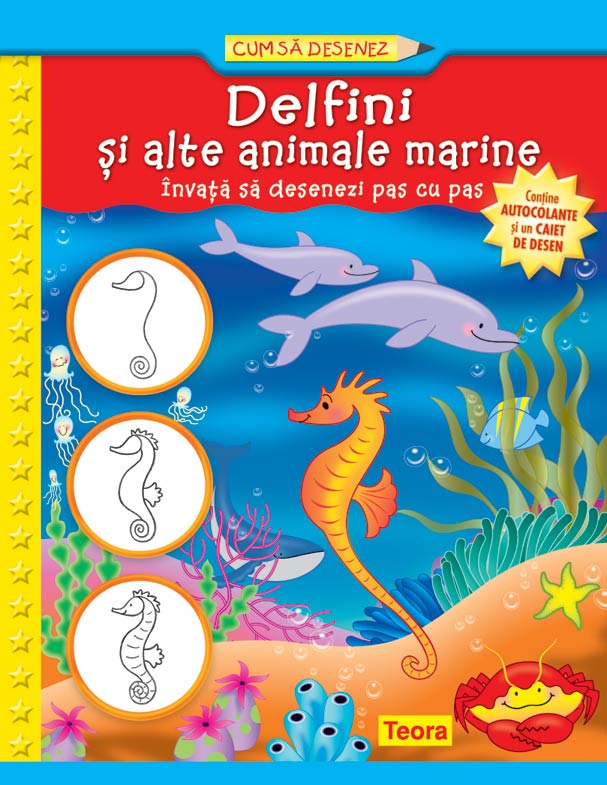 Cum sa desenez delfini si alte animale marine