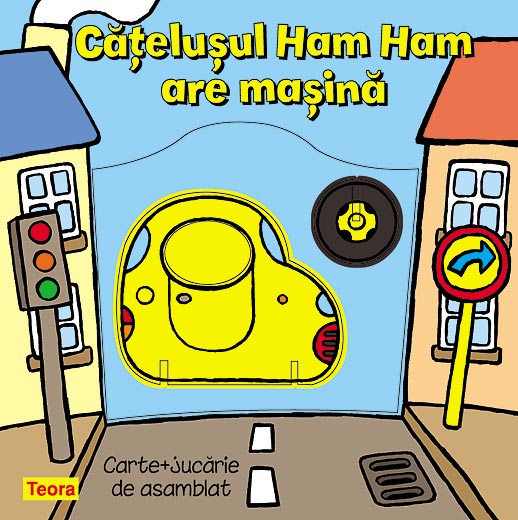 Catelusul Ham Ham are masina - pagini cartonate