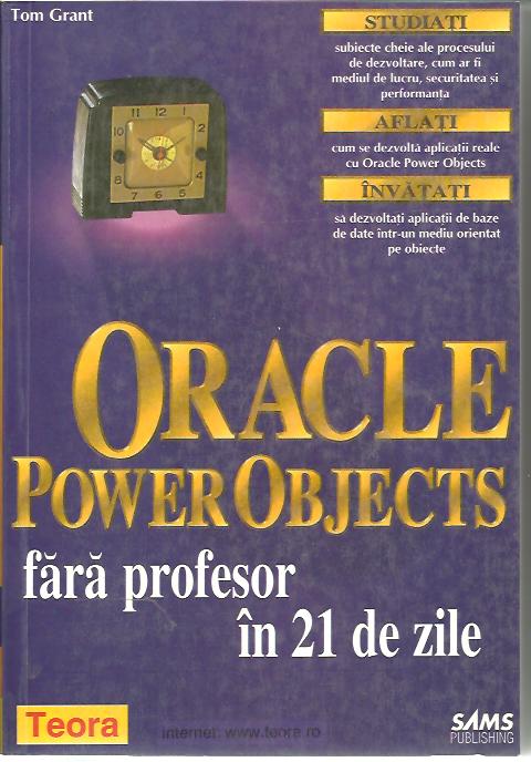 UZATA-  Oracle Power Objects fara profesor in 21 de zile