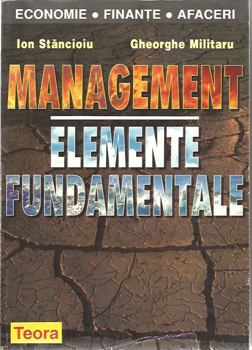 UZATA Management. Elemente fundamentale